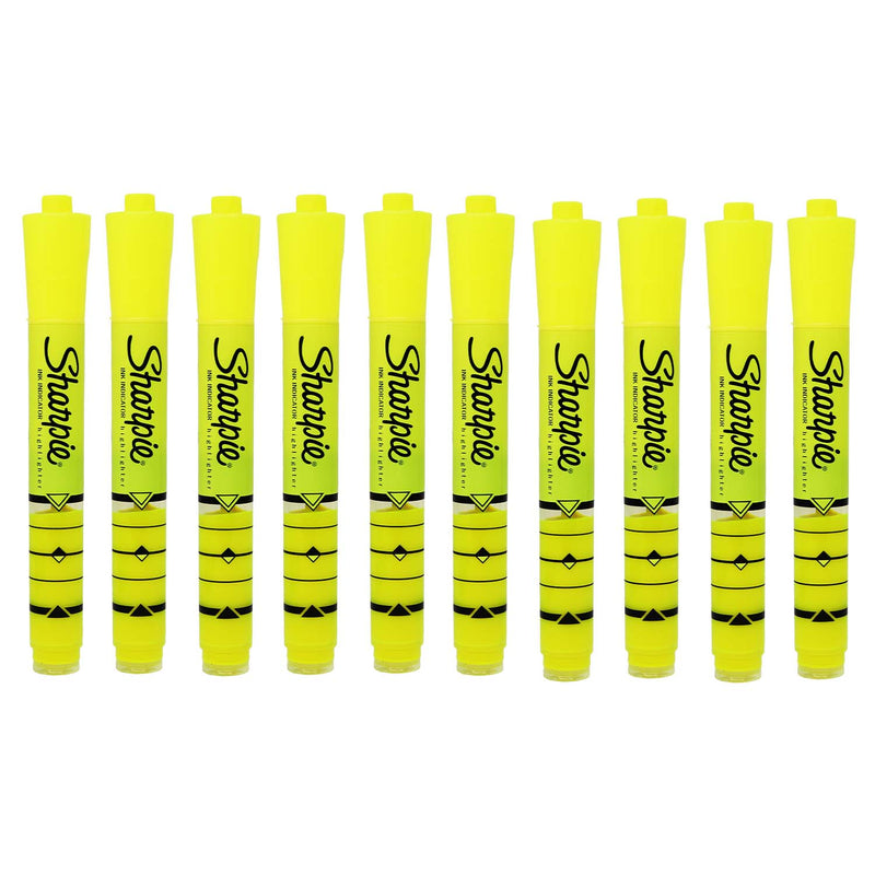 200 Ink Indicator Highlighters in Yellow - Bulk School Supplies Wholesale Case of 200 -Ink Indicator Highlighters