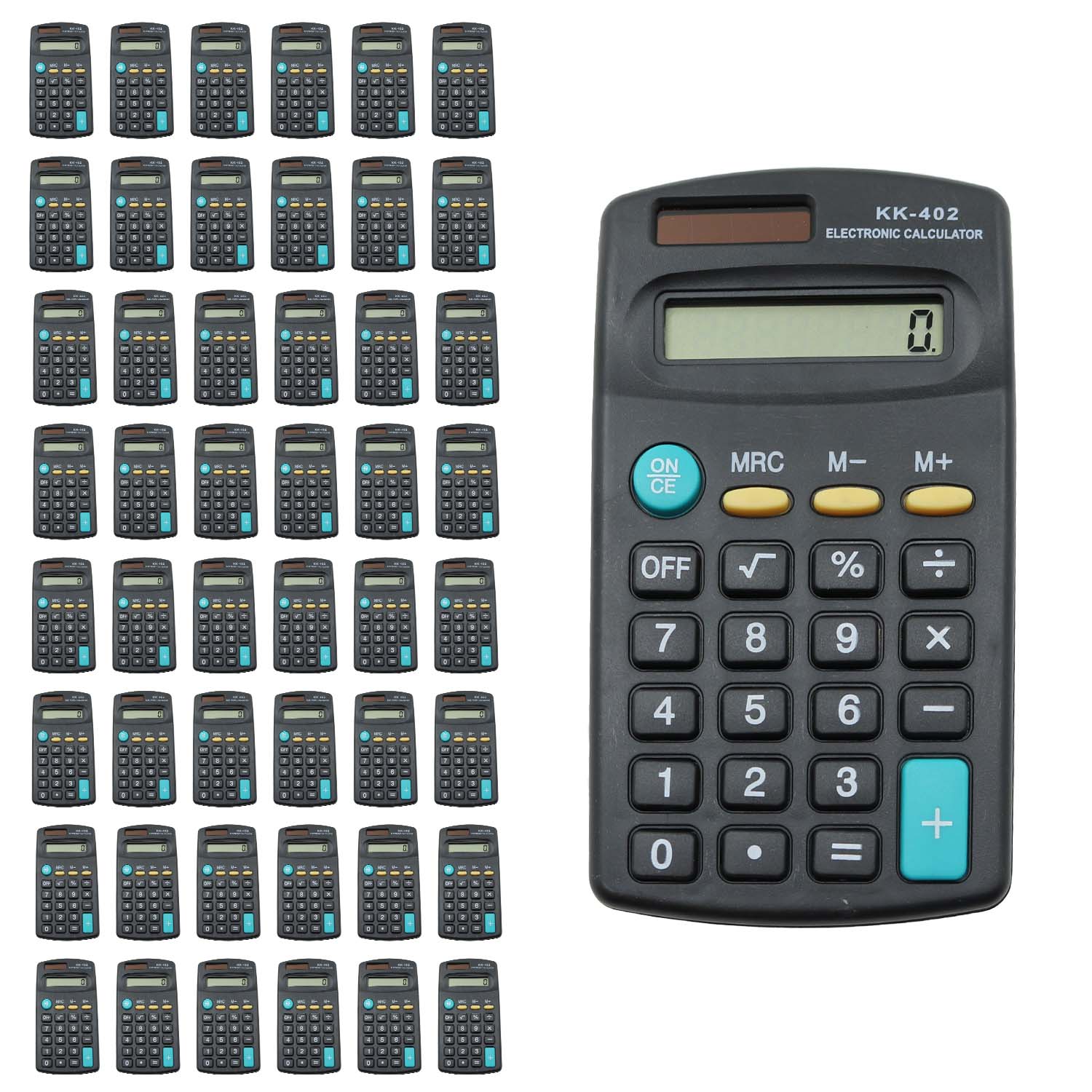 48 Pocket Calculators - Bulk School Supplies Wholesale Case of 48 Calculators