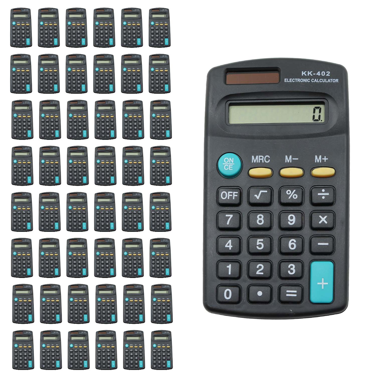 48 Pocket Calculators Bulk School Supplies Wholesale Case of 48 Calc