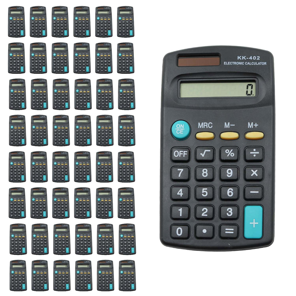 48 Pocket Calculators - School Supplies Wholesale Case of 48 Calc