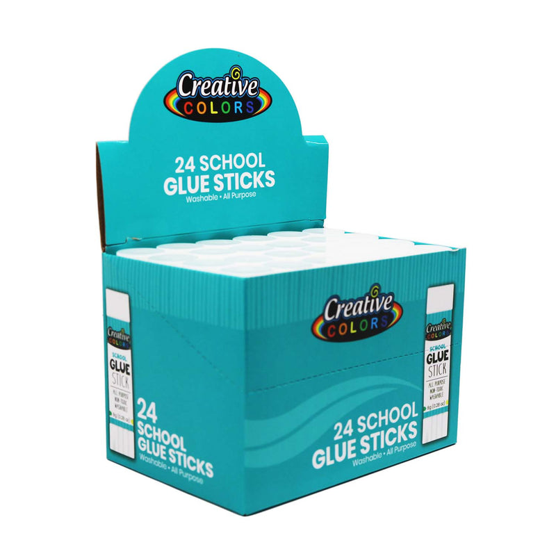 24 Pack of Glue Sticks - Bulk School Supplies Wholesale Case of 288 Glue Sticks