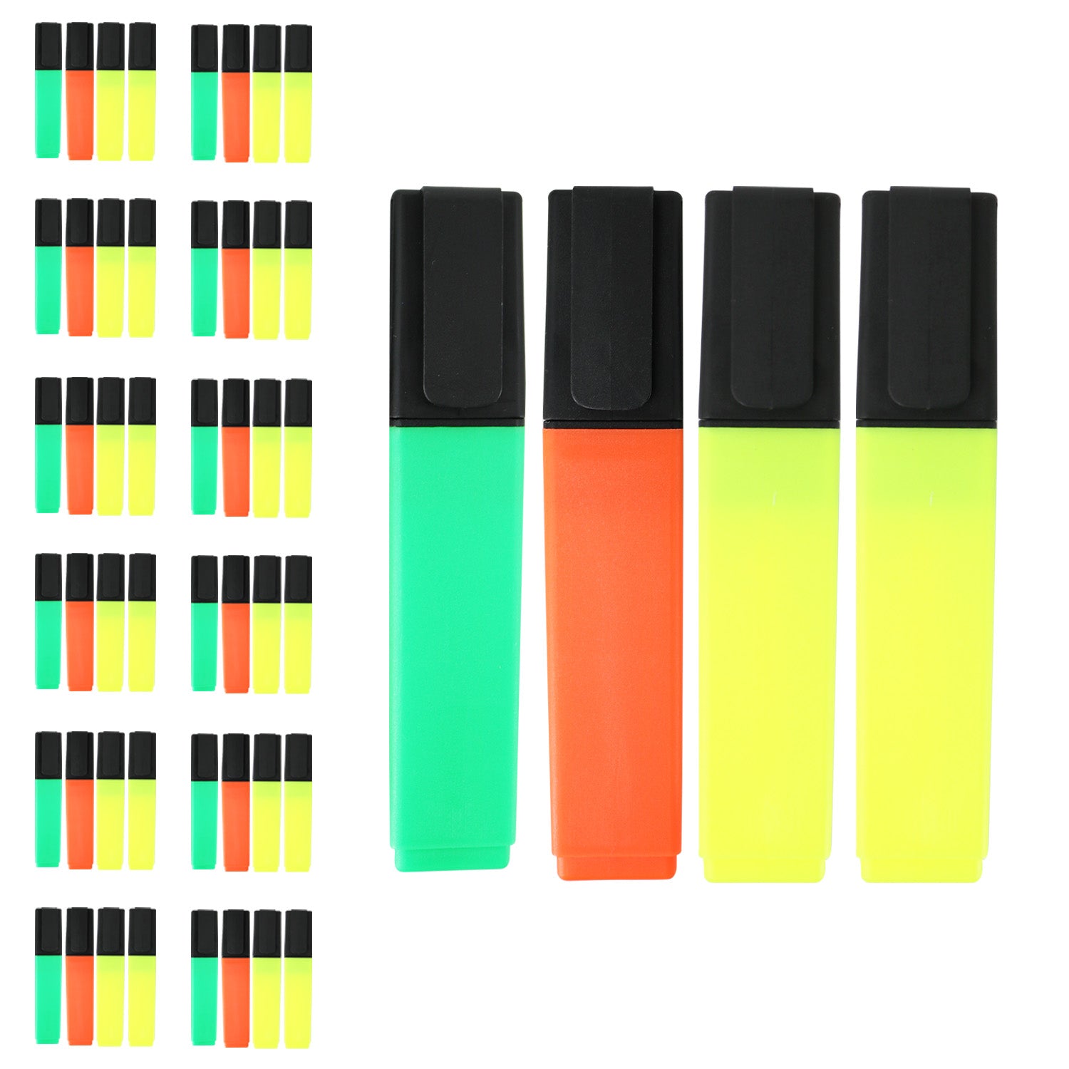 4 Pack of Assorted Highlighters - Bulk School Supplies Wholesale Case of 96 Packs of Assorted Highlighters