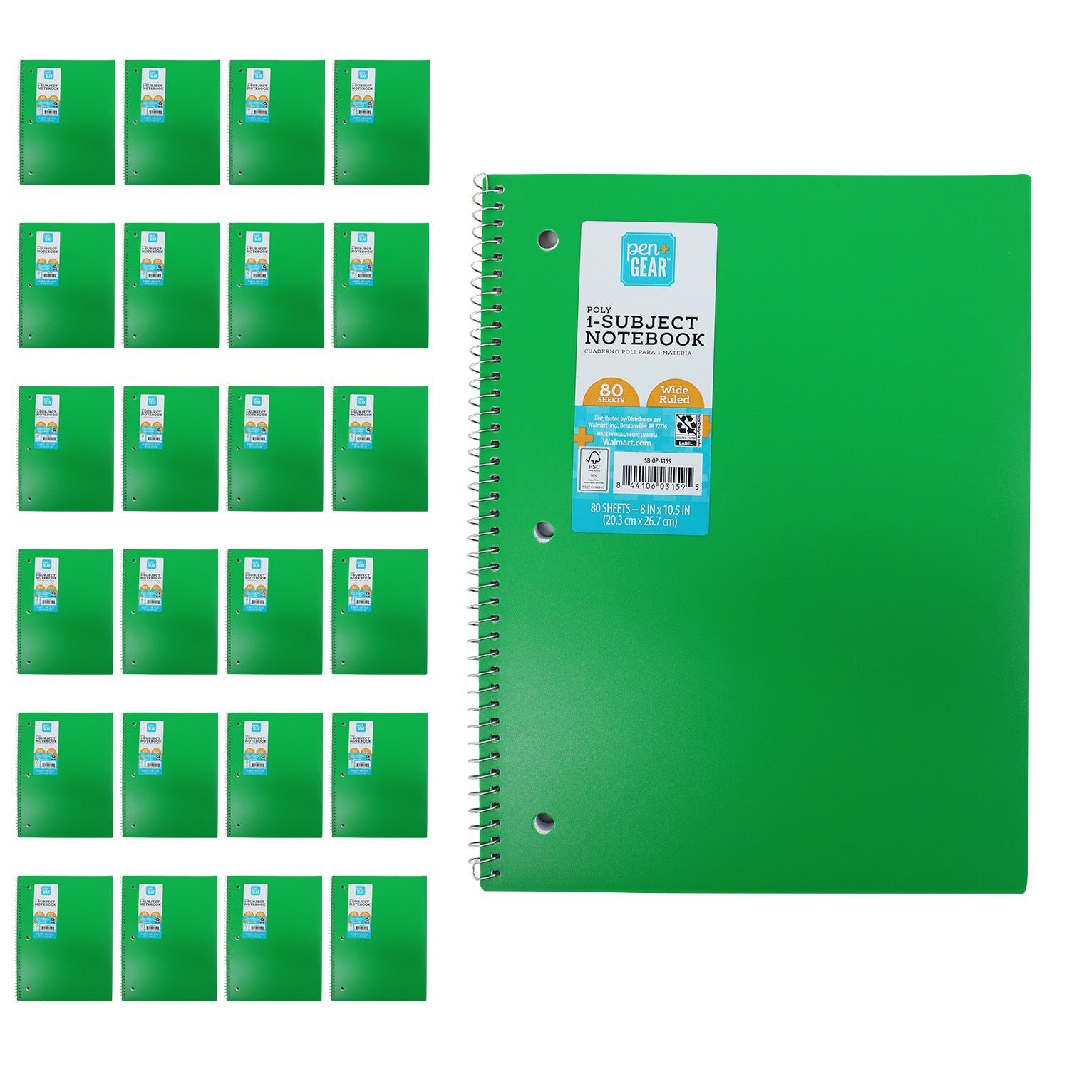 Wide Ruled Notebooks Bulk School Supplies Wholesale Case of 24 Noteb