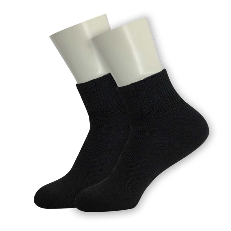Ankle Loose Fit Diabetic Wholesale Socks Size 10-13 in 3 Assorted Colors - Bulk Case of 120 Pairs