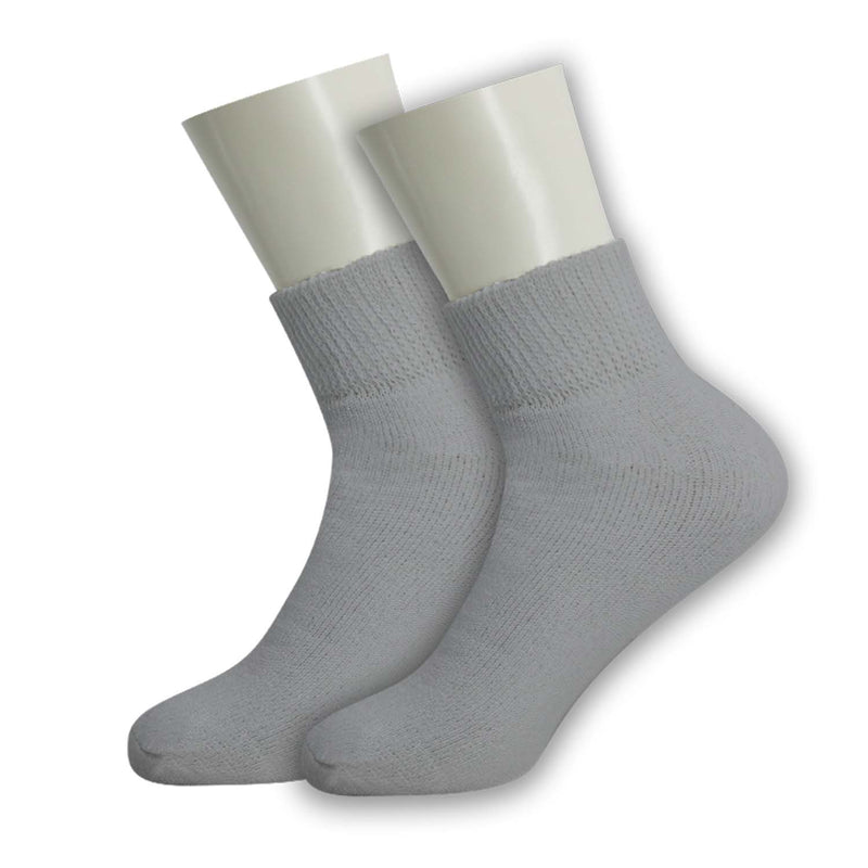 Ankle Loose Fit Diabetic Wholesale Socks Size 10-13 in 3 Assorted Colors - Bulk Case of 120 Pairs