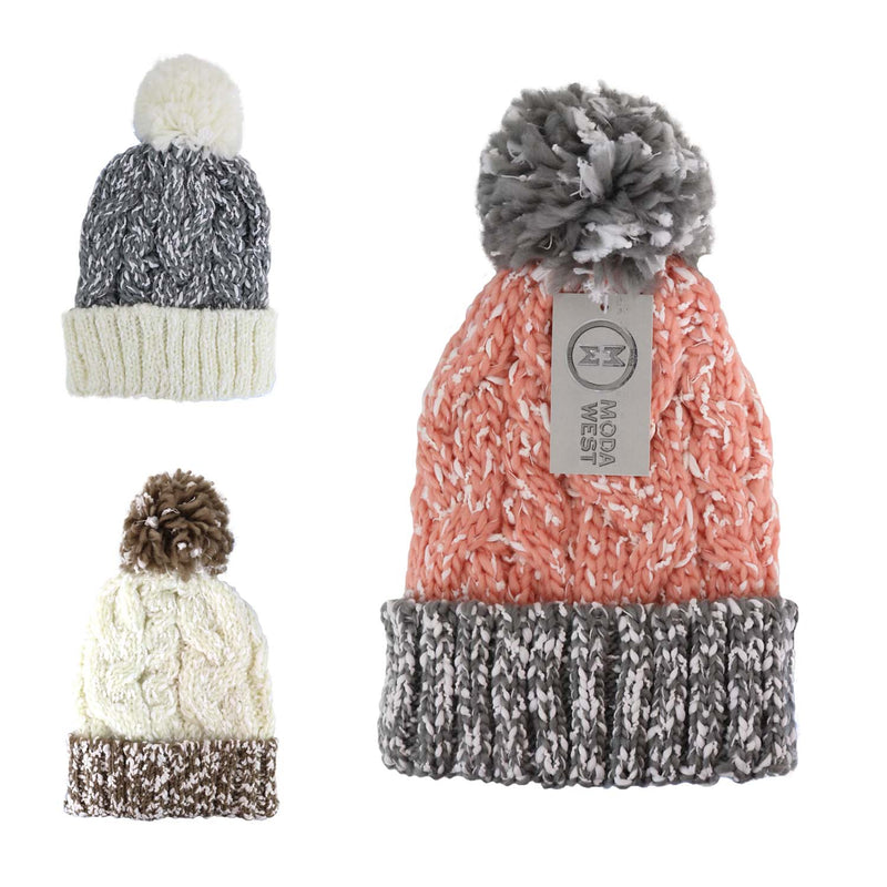 Wholesale Winter Women's Hats - One Size Fits Most- Bulk Case of 48