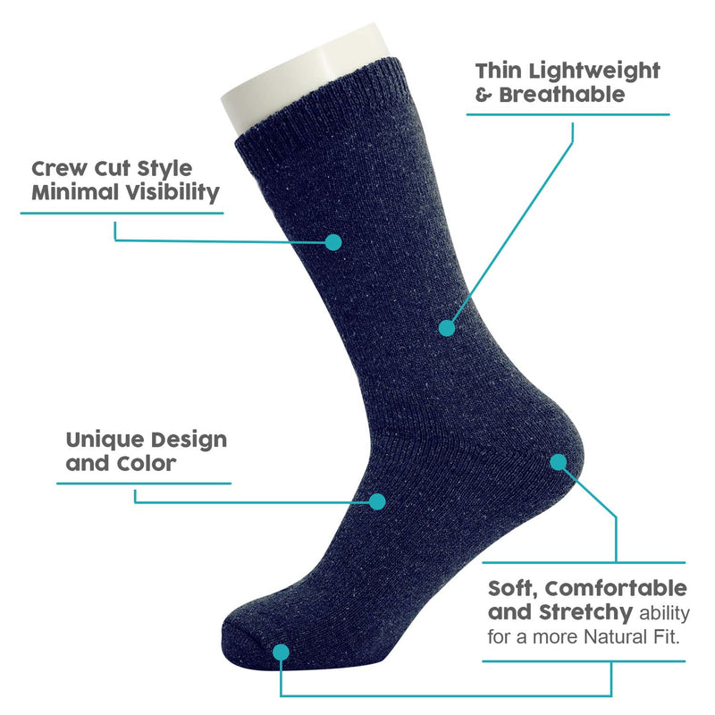 Wholesale Winter Unisex Socks- Sizes 9-13 in Assorted Colors- Bulk Case of 96